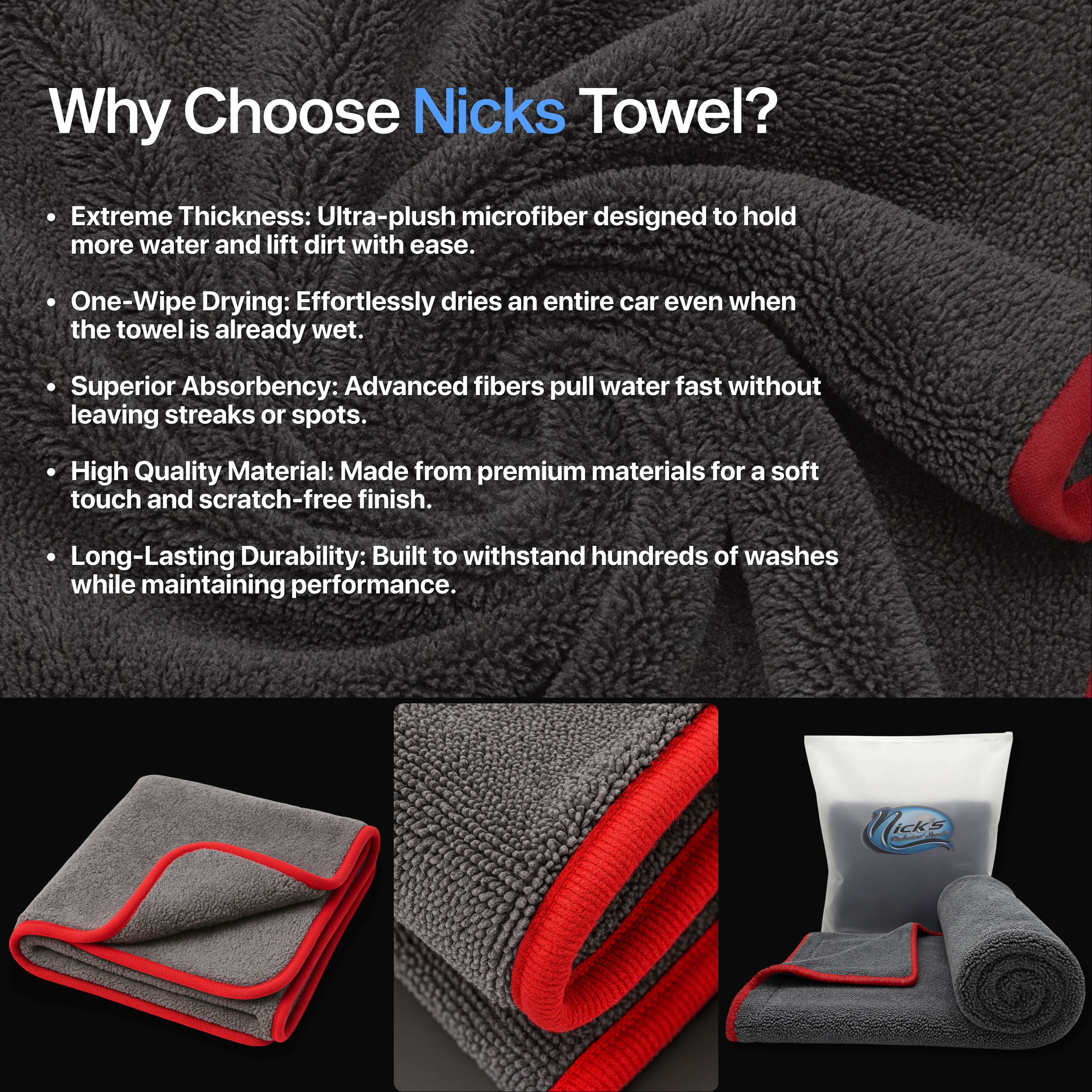 Nick’s Ultra Thick Drying Towel