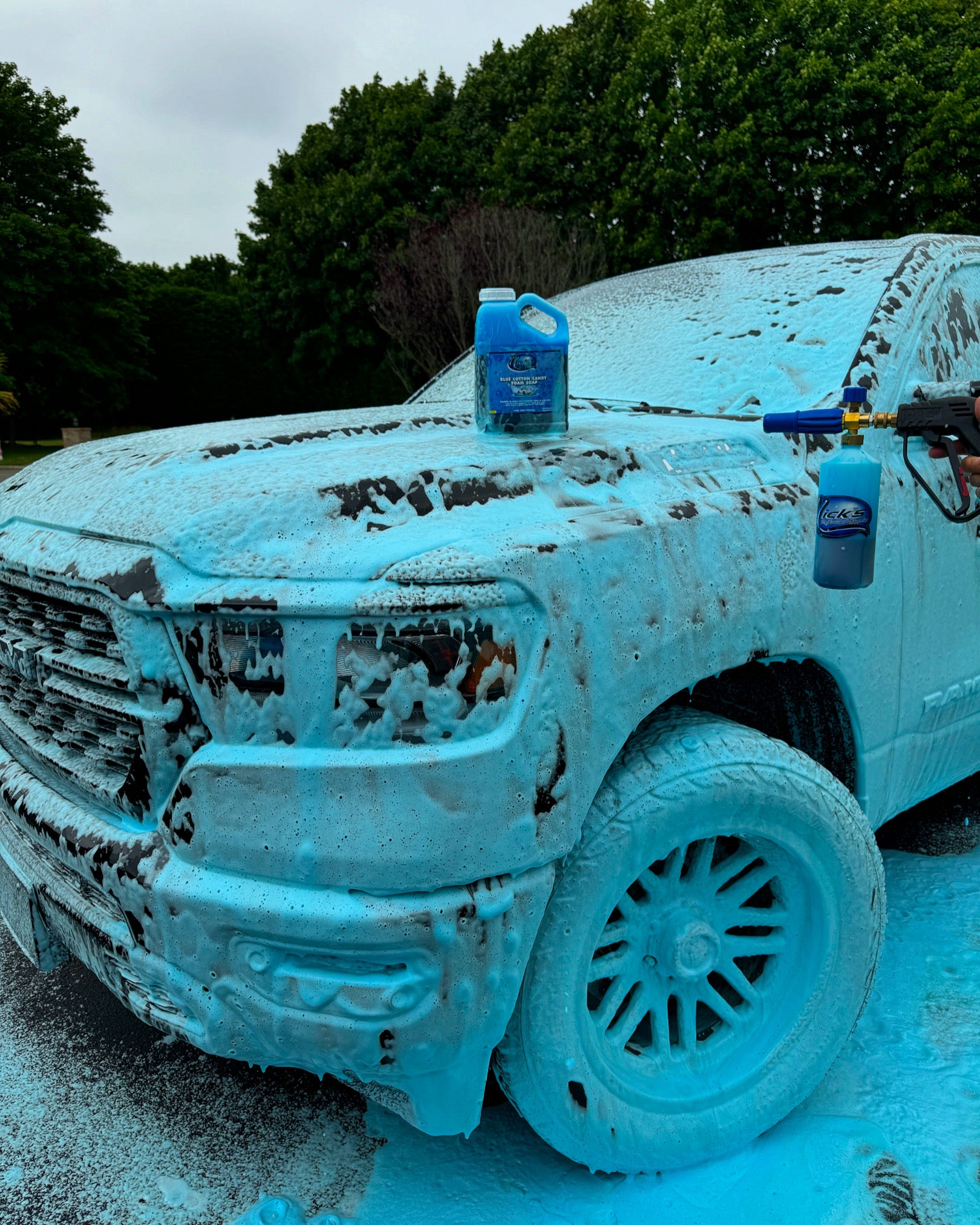 Blue Cotton Candy Foam Soap