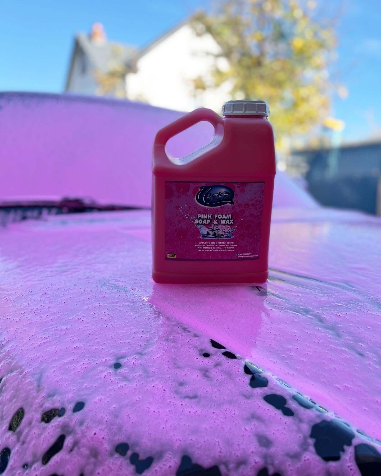 Pink Foam Soap & Wax