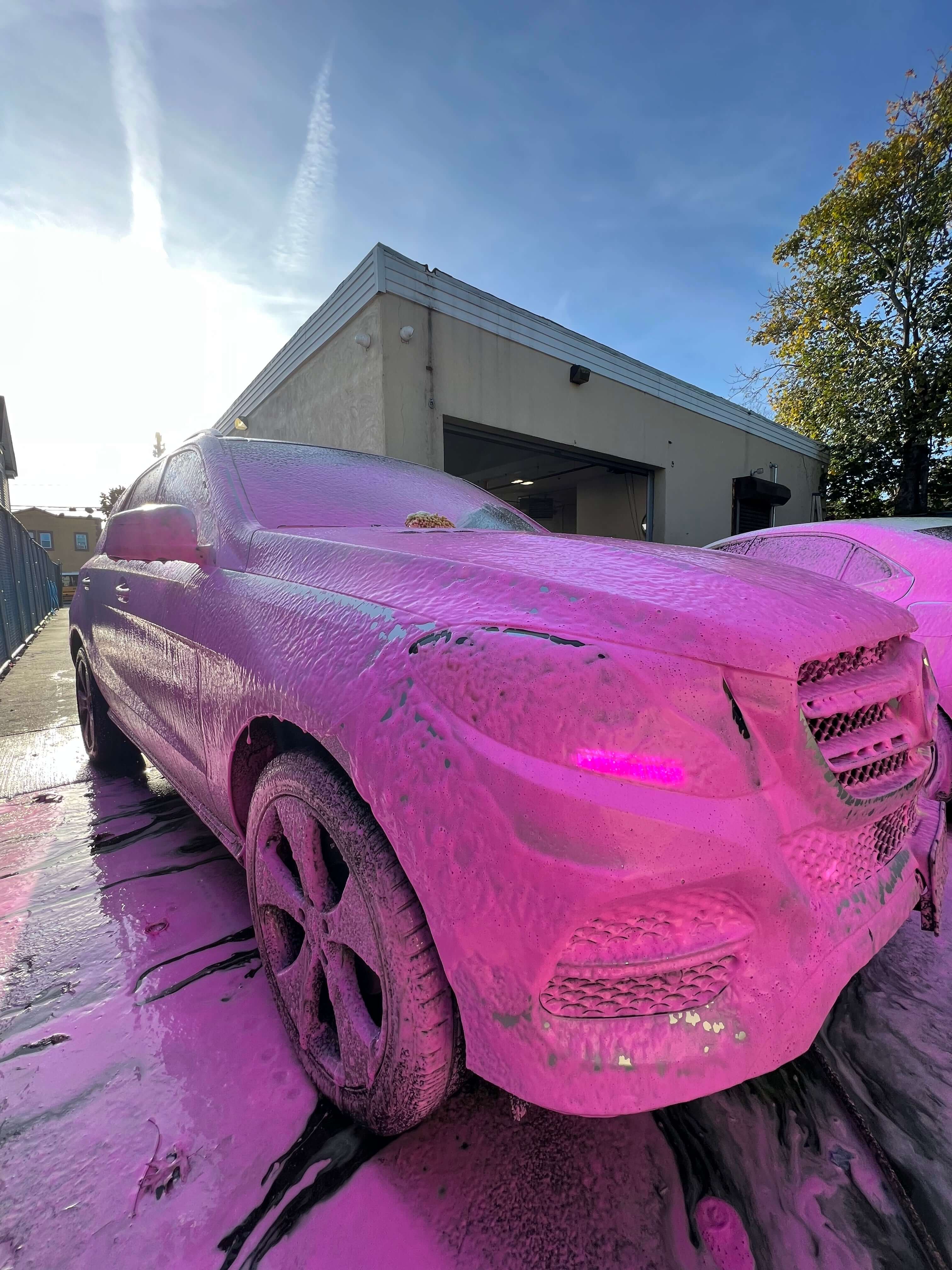 Pink Foam Soap & Wax