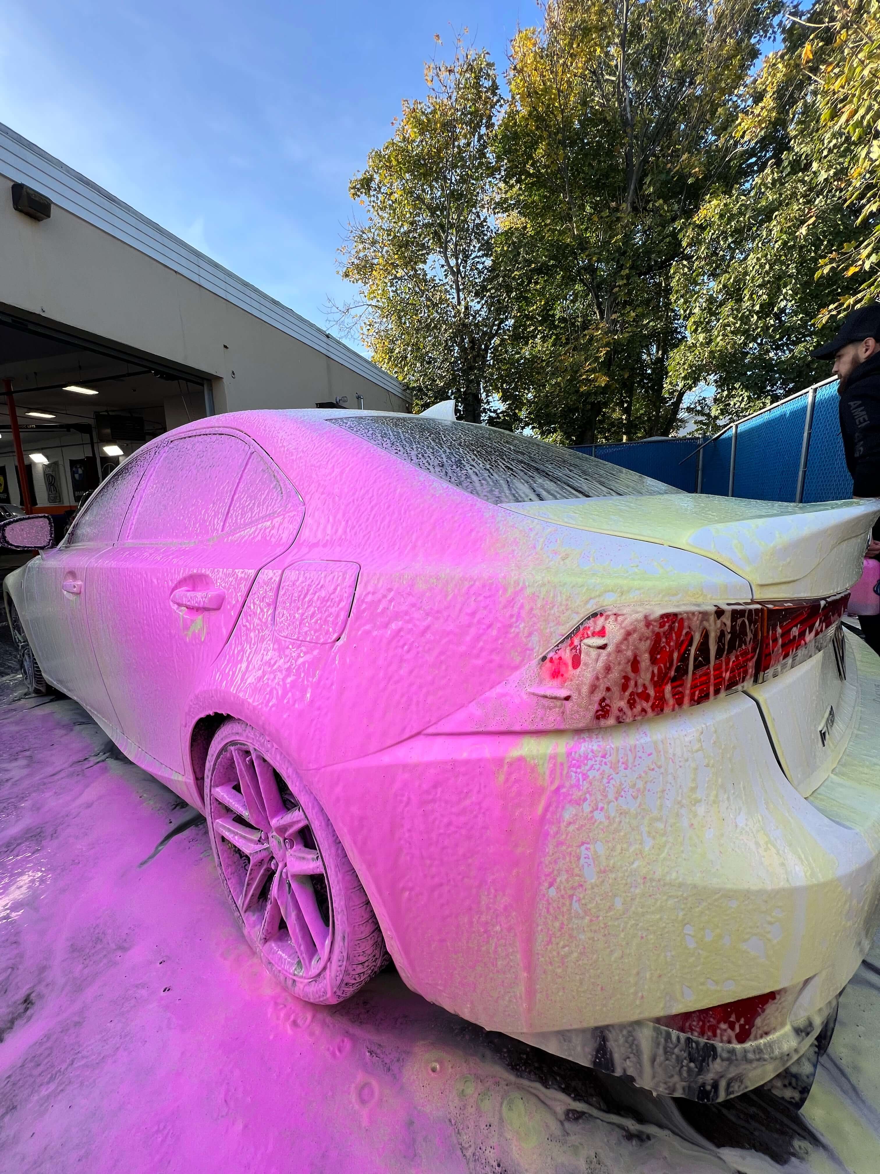 Pink Foam Soap & Wax