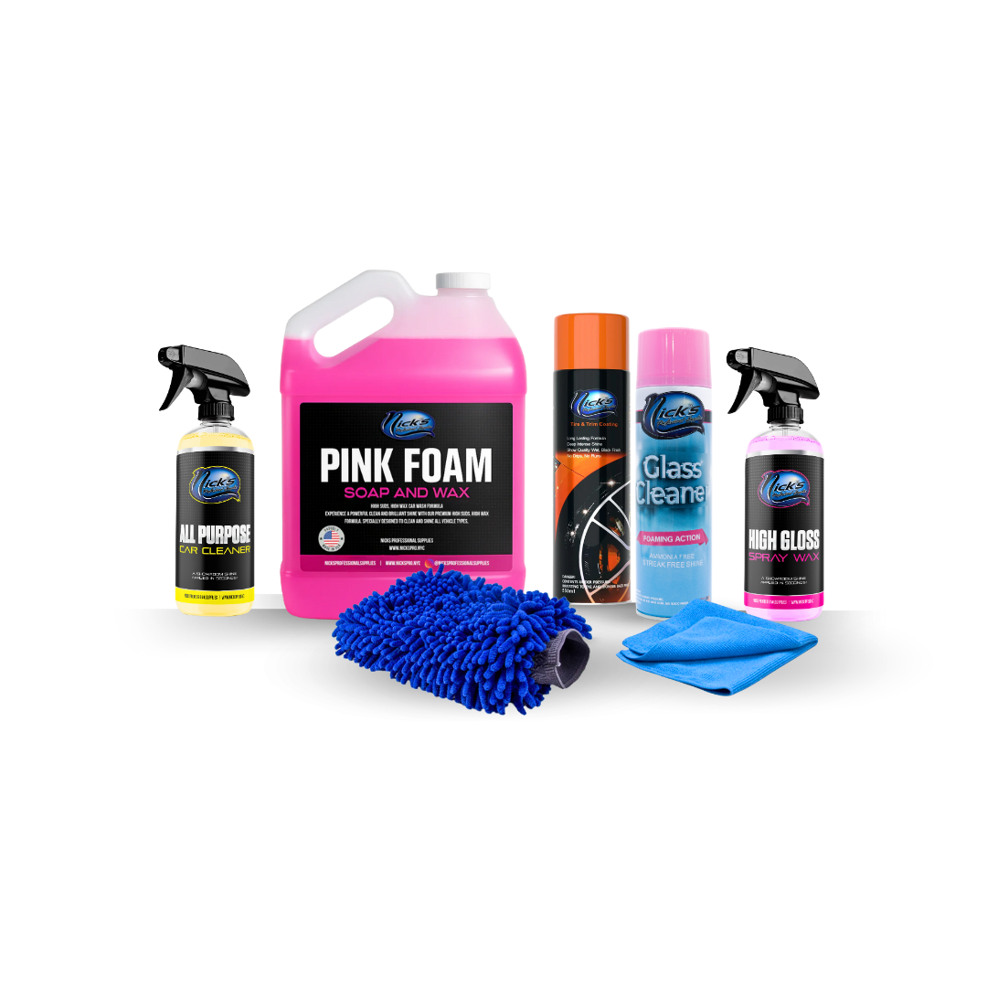 Pink Ultimate Car Care Bundle