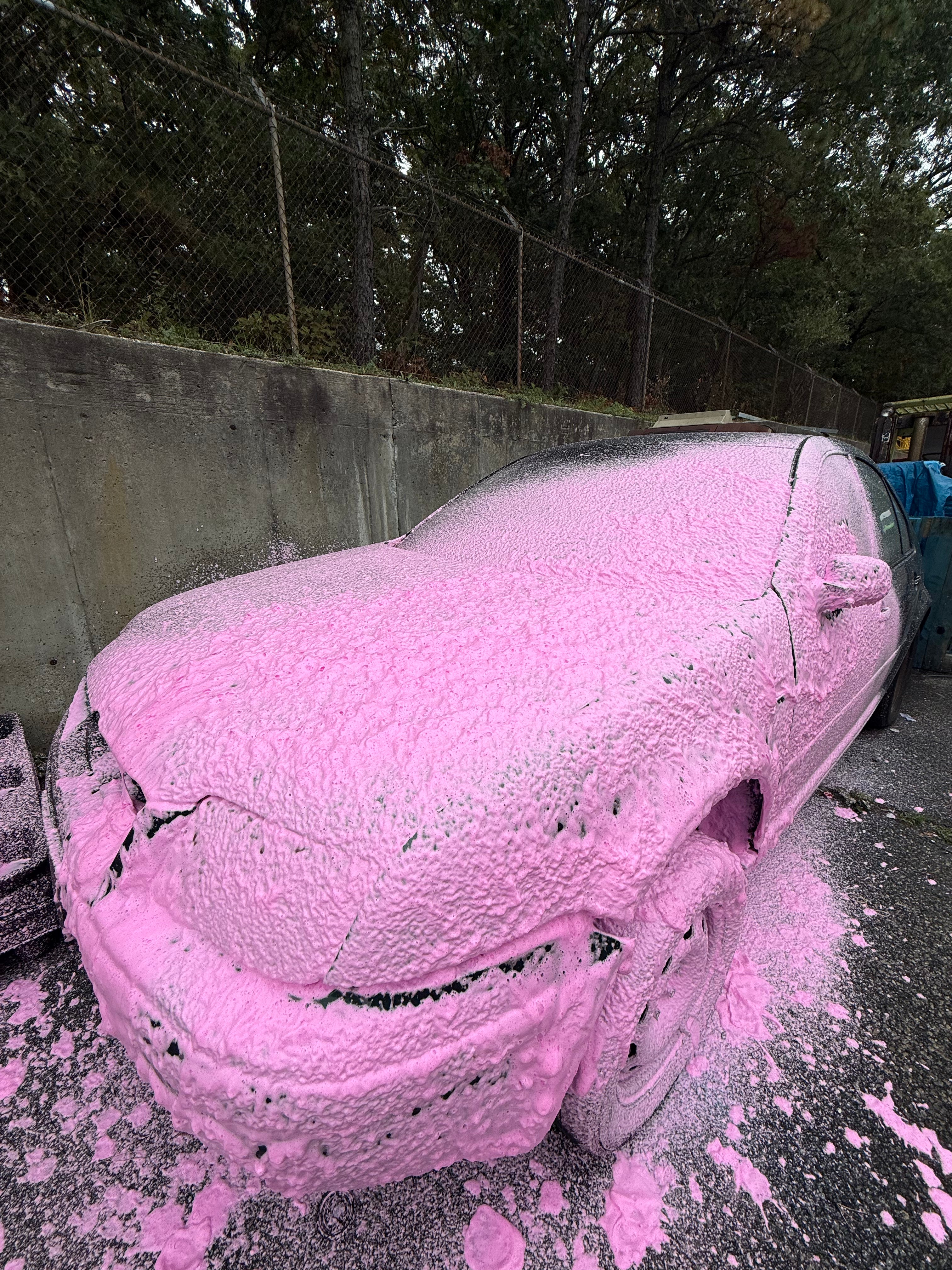 Pink Foam Soap & Wax