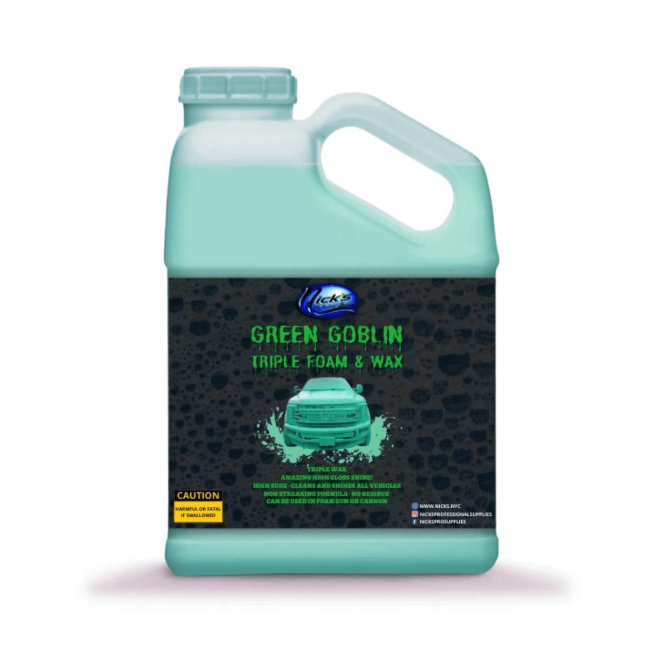 Green Goblin Triple Foam & Wax 1 Gallon Nick's Professional Supplies